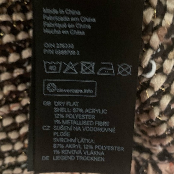 H&M Open Front Knit Cardigan Jacket - Picture 3 of 5